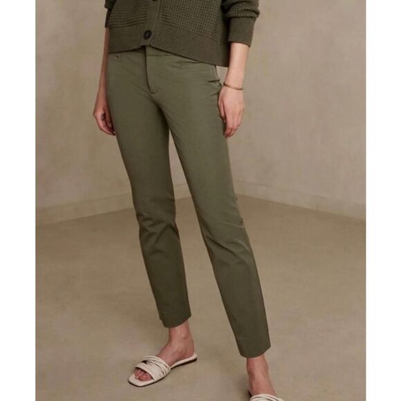 Banana Republic Sloan curvy fit green pants size 8 tall - Picture 12 of 12